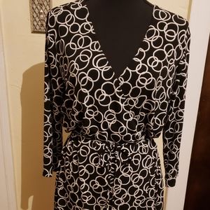 Faith Love Passion - Black/white sheath dress